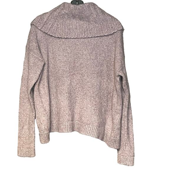 Express long sleeve sweater vintage big neck soft cozy hi low length size medium - Picture 2 of 6